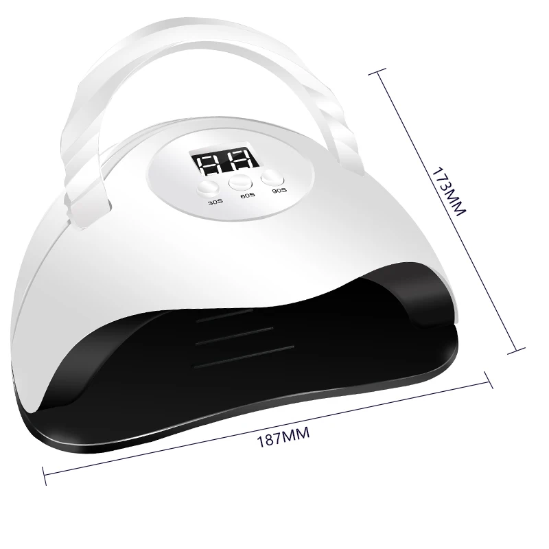 Lampada per unghie a LED UV, essiccatore per smalto gel, 3 timer Lampada per unghie UV Luce per unghie professionale 24 pezzi Perline lampada e sensore automatico