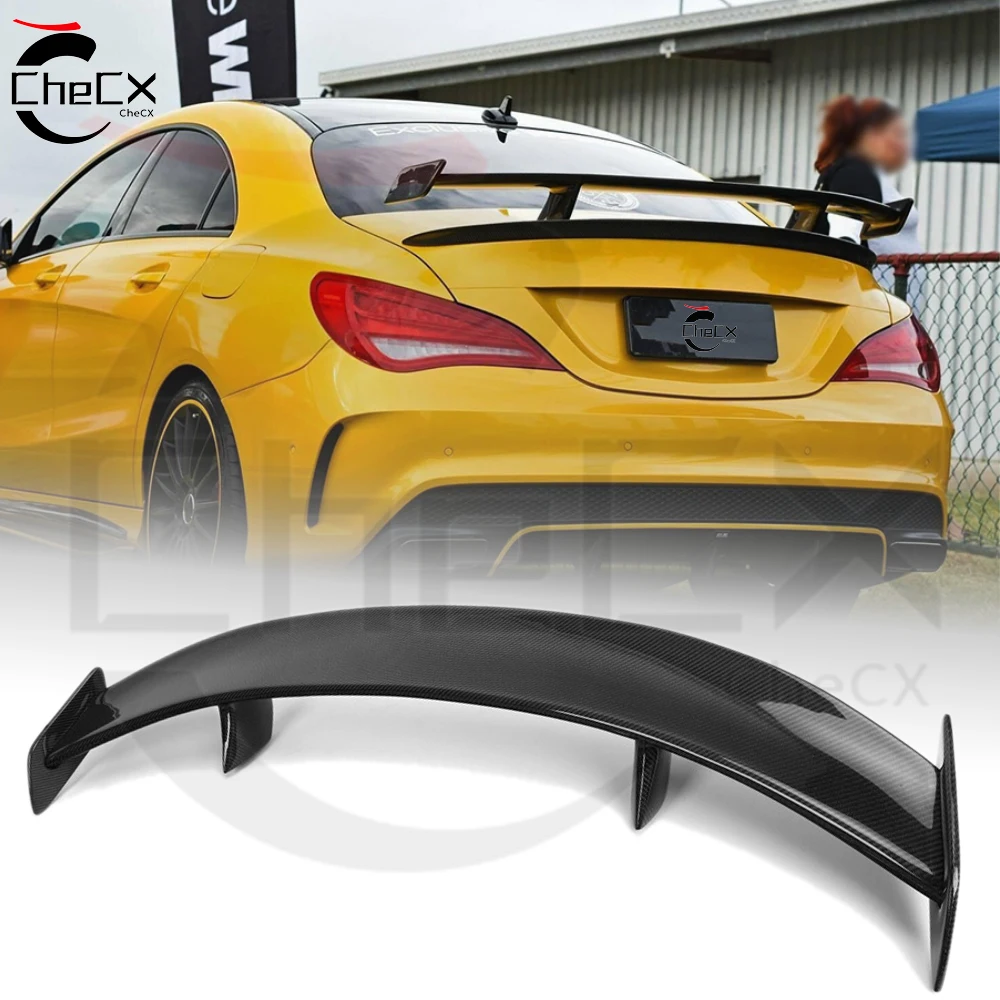 GT Spoiler For Mercedes Benz CLA CLA45 W117 118 C117 118 100% Carbon Fiber Rear Trunk Lid CLA180 CLA200 CLA250 CLA260 2013-2024