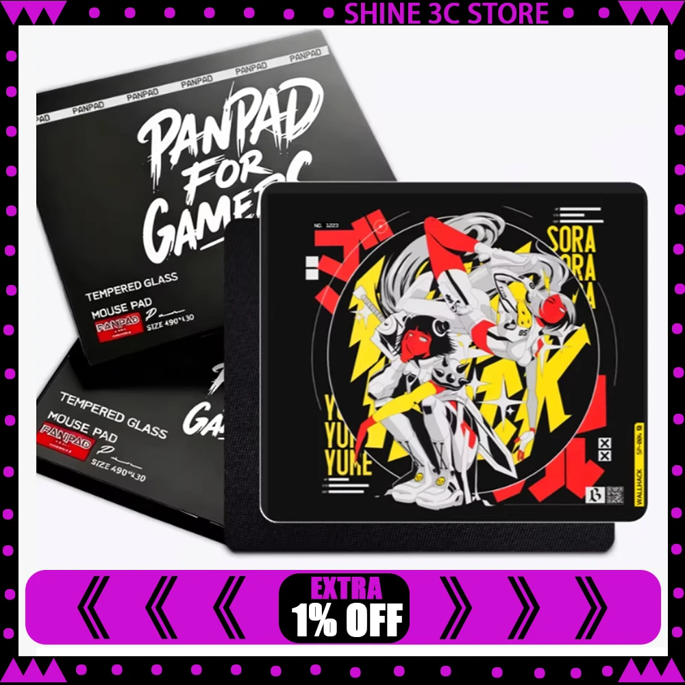 

Коврик для мыши PAN Esports WALLHACK ARCADE TWINS, гладкий, скоростной, с покрытием-праймером, для APEX, аксессуары для ПК