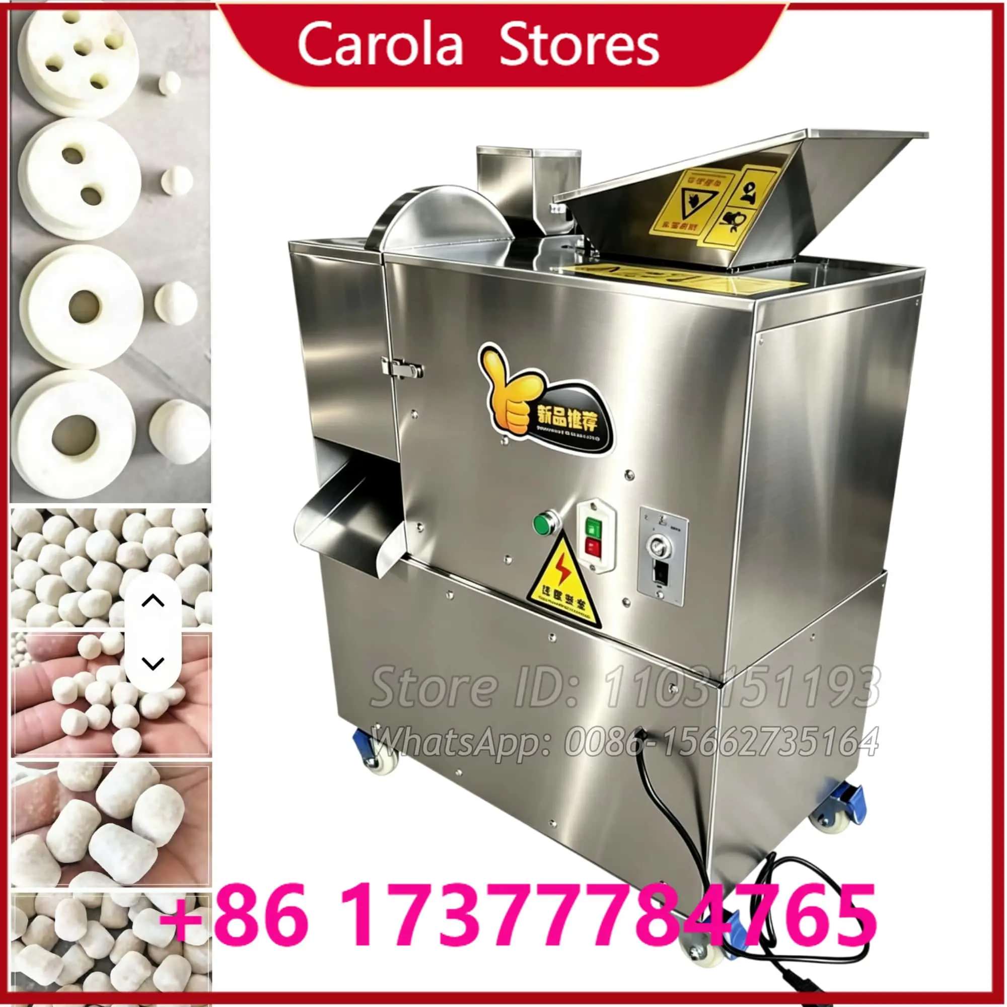 Multifunctional Snack Dough Ball Divider Cutter Extruder Steamed Bun Dough Divider For Bread Cake Pizza Cookie