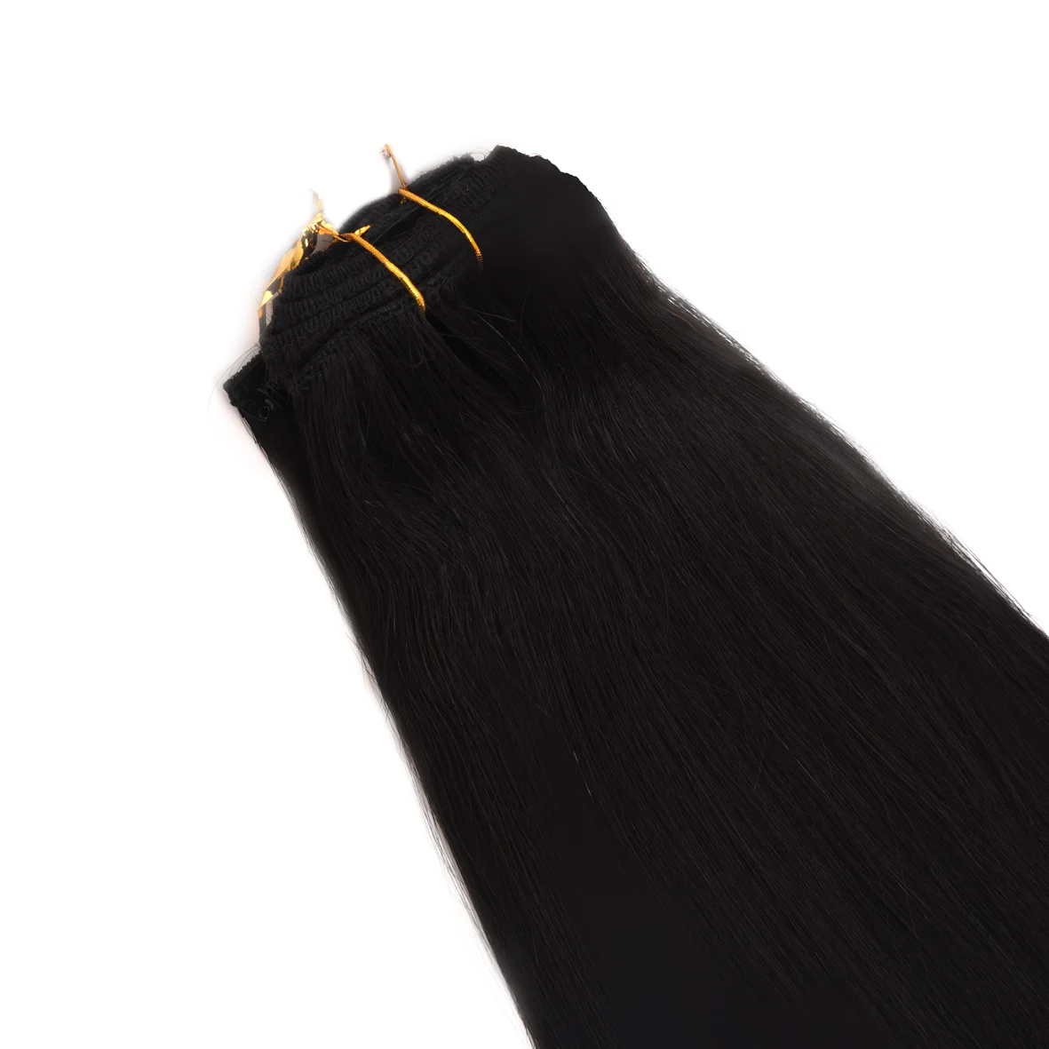 DESHI كليب في الشعر البشري 7 قطعة/المجموعة مستقيم آلة شعر ريمي غير مرئية كليب الشعر كامل الرأس 120 جرام