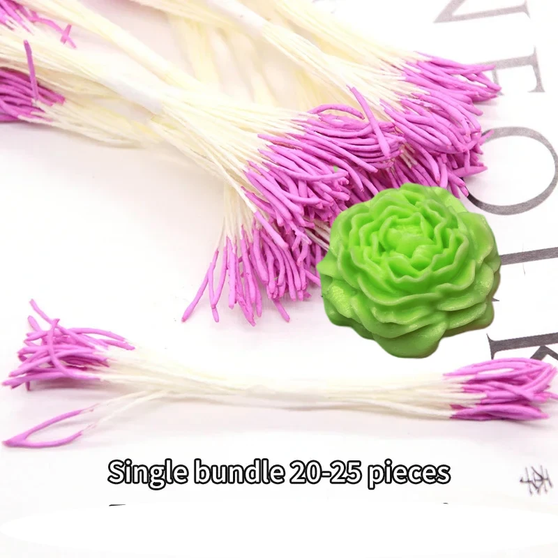 20pcs Handcraft Simulation Flower Stamen DIY Ornaments Handmade Material Flower Core Decoration Artificial Flower Accessories