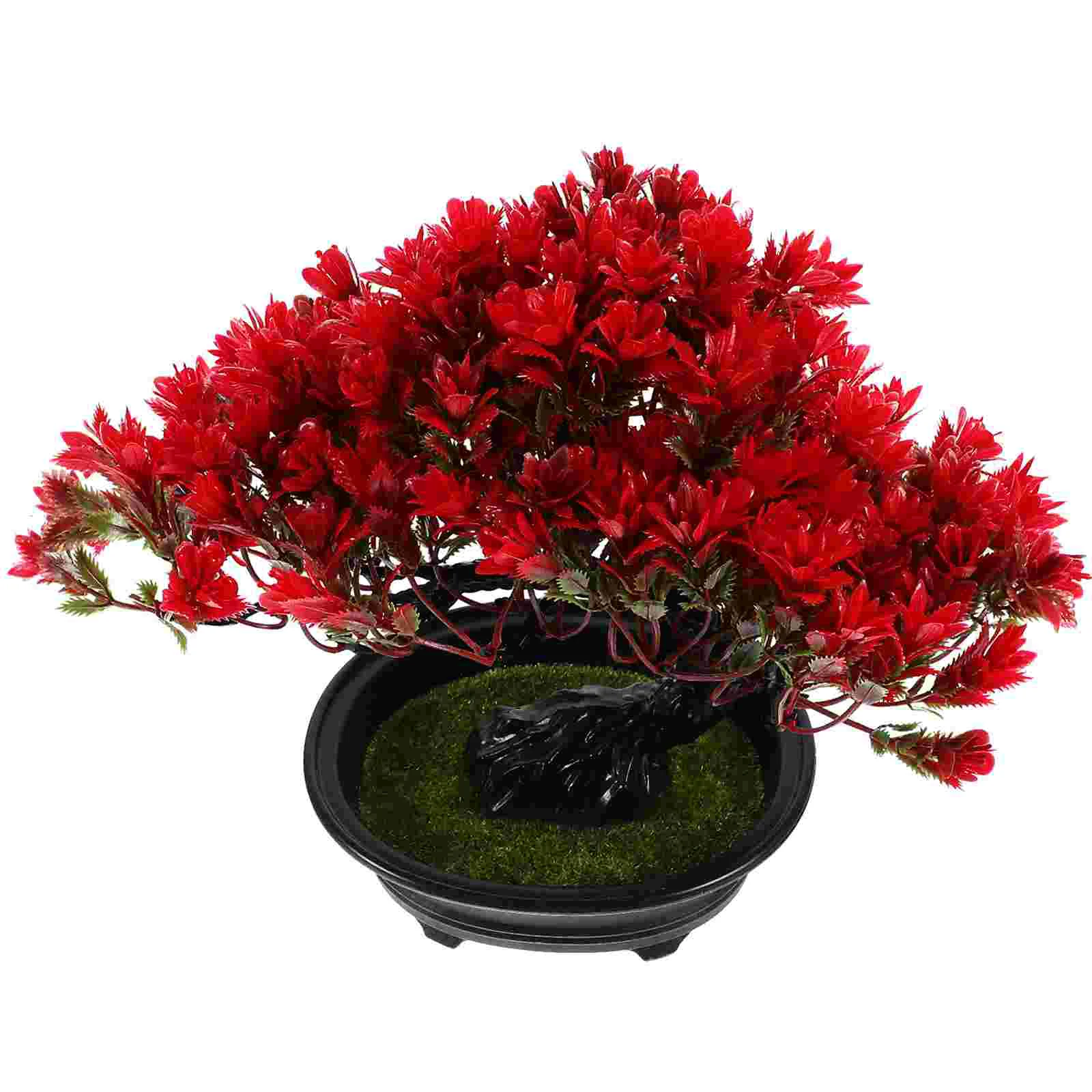 Artificial Potted Plant Plants Outdoor for Home Decor Indoor Suite Tree Plastic Bonsai Fake