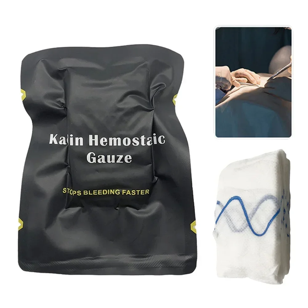Тактическая Гемостатическая сжатая марля, аварийная наружная фиксированная повязка, комплект первой помощи, повязка для кровотечения и ран