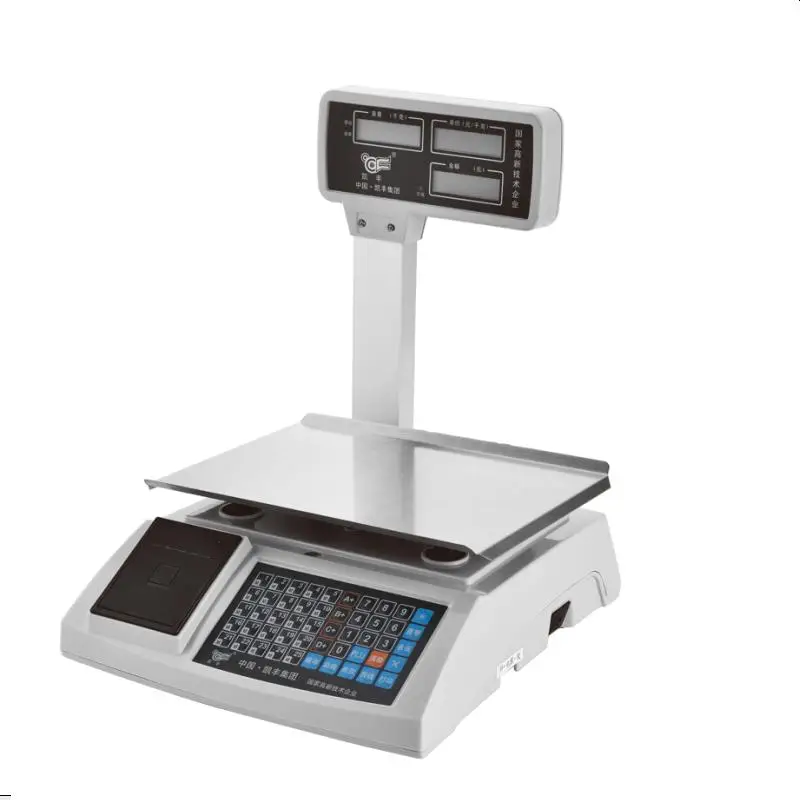 Electronics Digital LED/LCD Double Display  Receipt Print Scale ACS-P4