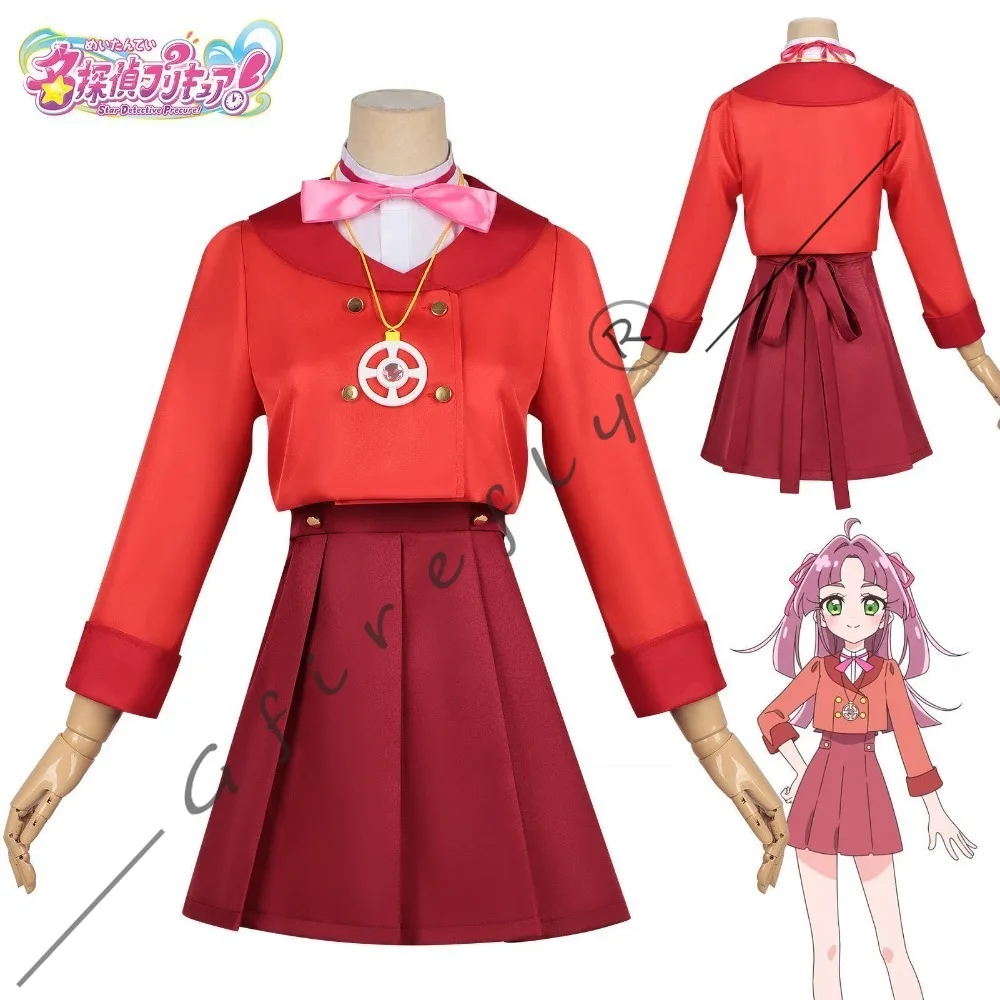 Star Detective Precure Mori Aruruka Kobayashi Mirai Akechi Anna Cosplay Costume Cute Dress Accessories Halloween Stage Outfit
