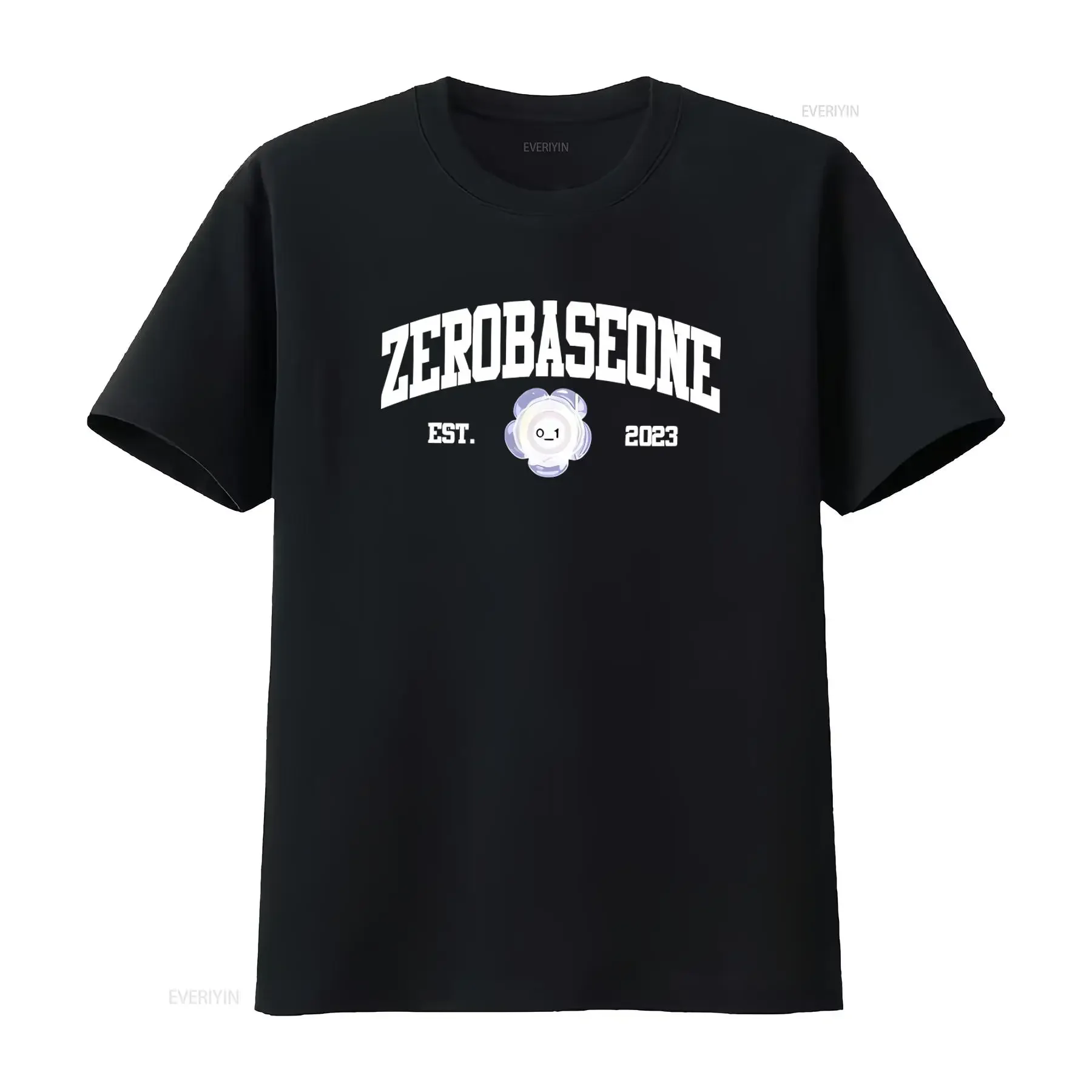 Zerobaseone Kpop T Shirt ZB1 Melting Point Album Design For ZEROSE Fans Fashion vintage Washed Breathable homme