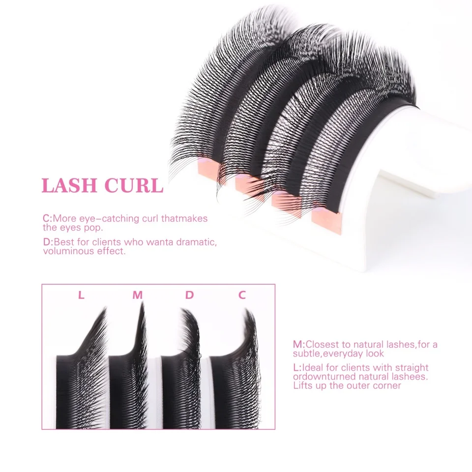 NEU Braune 3D Fairy W-förmige Wimpernverlängerung Wispy 3D Spike Lashes Premium Vorgefertigte Bloom Fan 2D 4D 5DW Clover Lashes Handgewebt – Detail 4