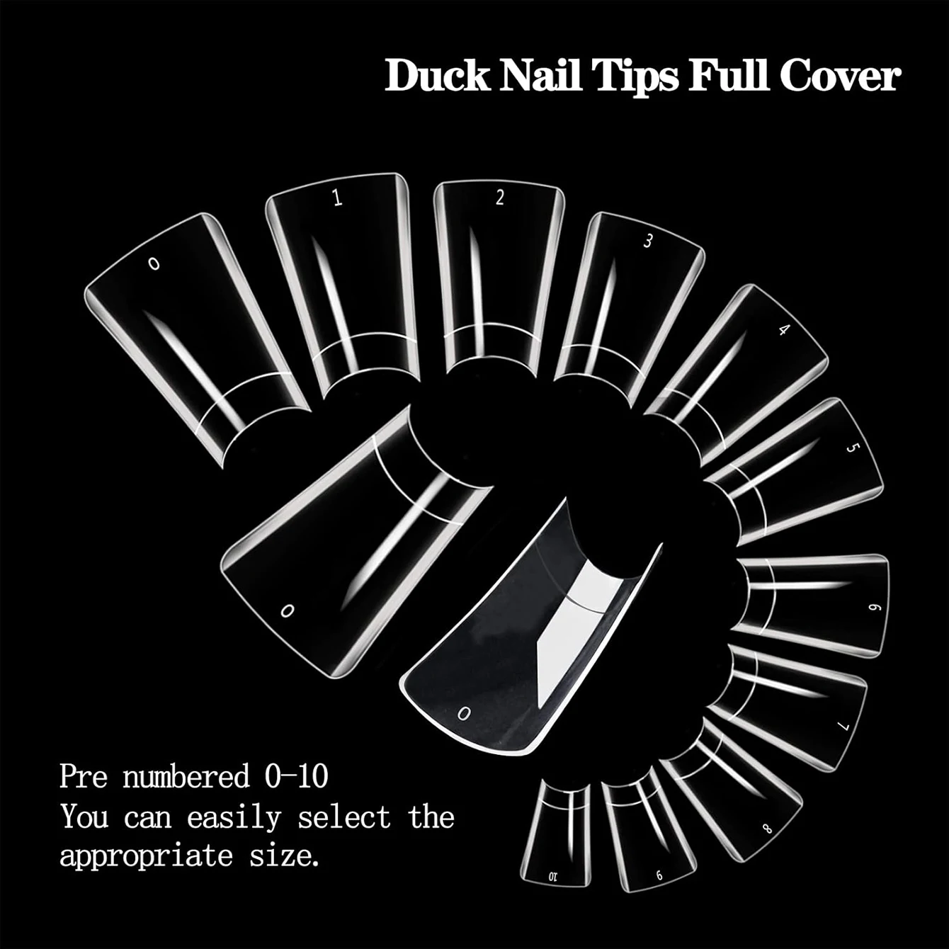 100 قطعة - مجموعة أظافر صناعية منقار البط، شخصية، جذابة، تبييض الأظافر مع أظافر صناعية قابلة للإزالة للمهرجانات والحفلات،