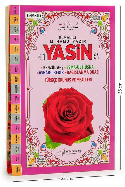 41 Yasin Book-Cami Size-160 Page-Elmalılı M. Hamdi Yazir Mealli-Conquering Publications-Mawlid Hediyeliği