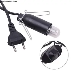 1.5m Power Cord Cable with Dimmer ON OFF Switch Metal Clip E14 E12 Base Hanglamp Holder Socket Plug Cord for Salt Rock Lava Lamp