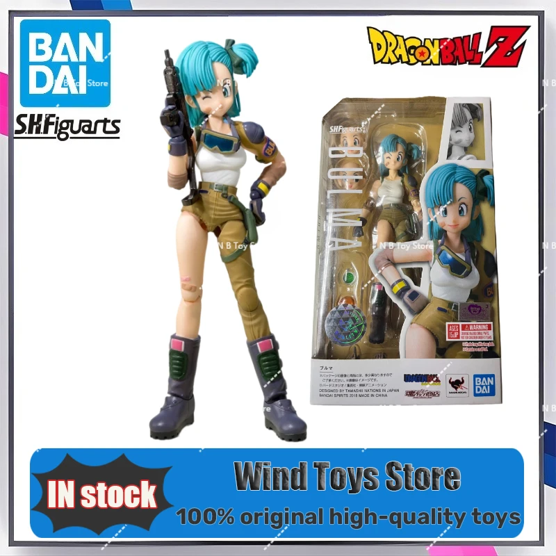 

In Original Stock Dragon Ball Shf Sh Figuarts Bulma Action Figure Model PVC Toys Anime Figure Goku Friend Shf Gift