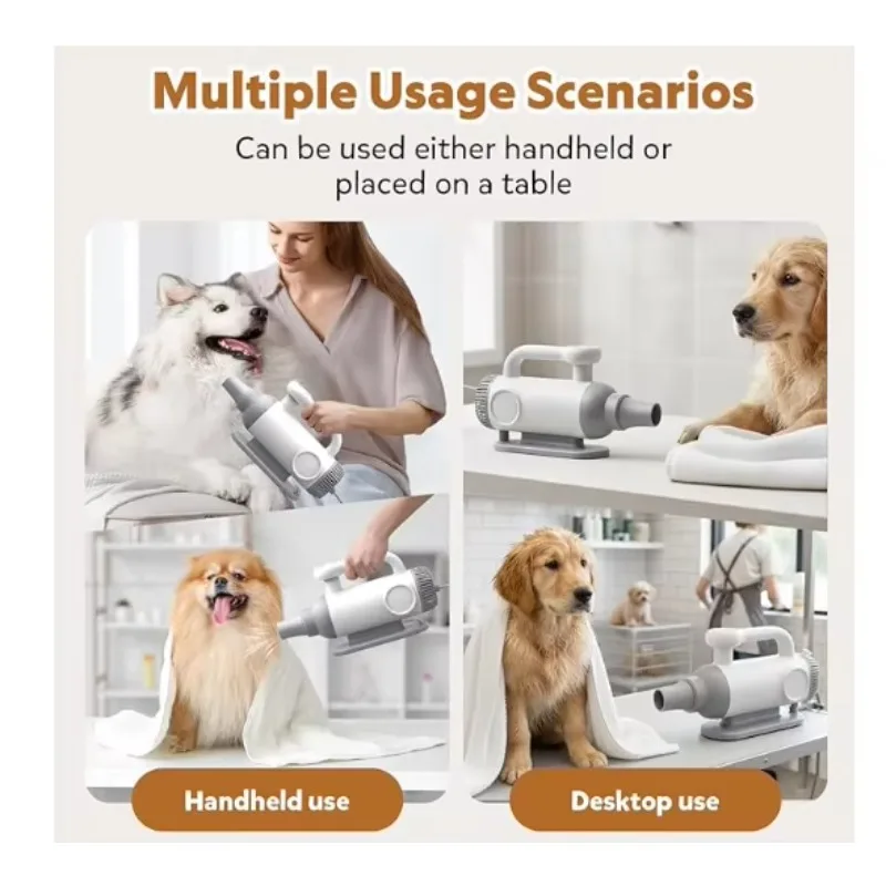 Top Selling Manufacturer Pet Product Accessory Dog Hair Dryer Vacuum Cleaner Electrical All in One Pet Cleaning Grooming Tool