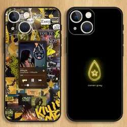 Conan Gray Singer Phone Case For iPhone15,14,13,12,11,Pro,Max,Plus,Mini,X,XS,XR,8,7,6,S,Plus,SE Soft Black Case