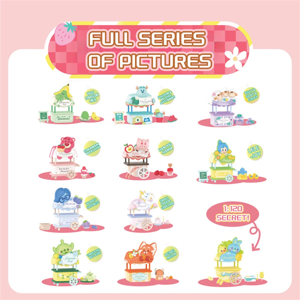 MINISO Disney Pixar Fruit Market Series Anime Figures Toy Story Inside Out Blind Box Collectible Ornament Mystery Gift Wholesale
