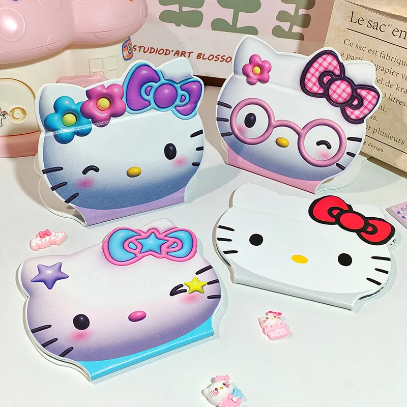 

Sanrio Hellokitty folding mirror cartoon student dormitory desktop dressing mirror double-sided pattern makeup mirror