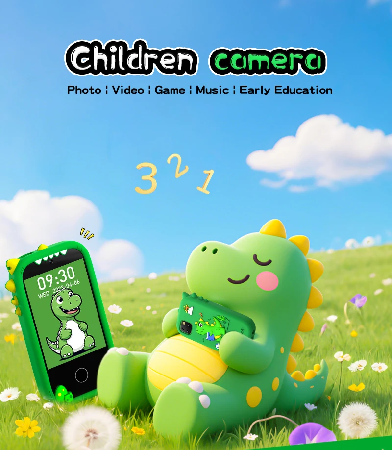 

Kids Smart Phone Puzzle Toys Dual Camera Music Player Baby Phone With 32G Memro Learning Fun Games Touch Big Screen Best Gifts