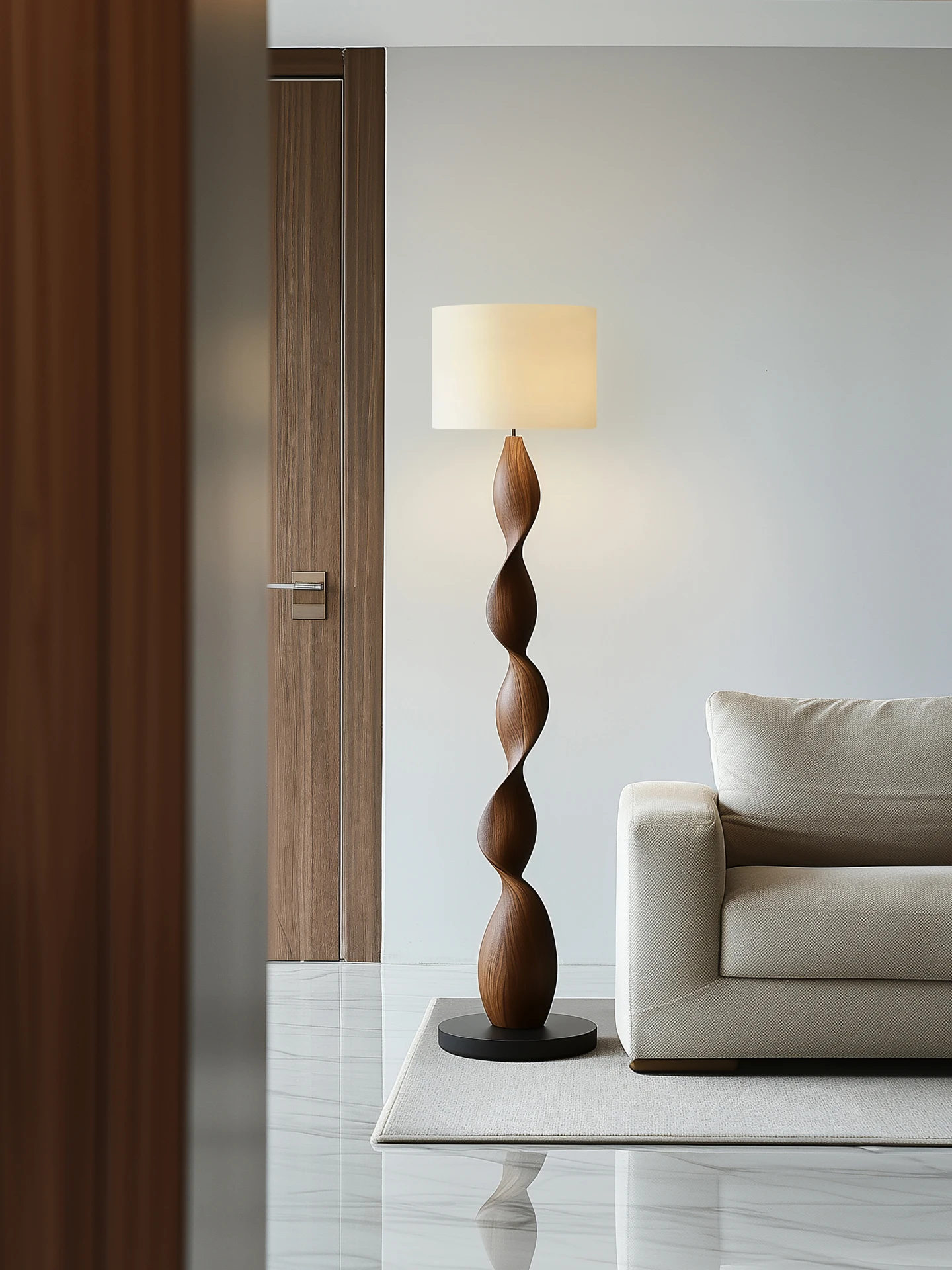 Lámparas de pie de lujo de madera, decoración para sala de estar, oficina, luz Led de pie, lámpara estándar de madera de moda, iluminación de ambiente