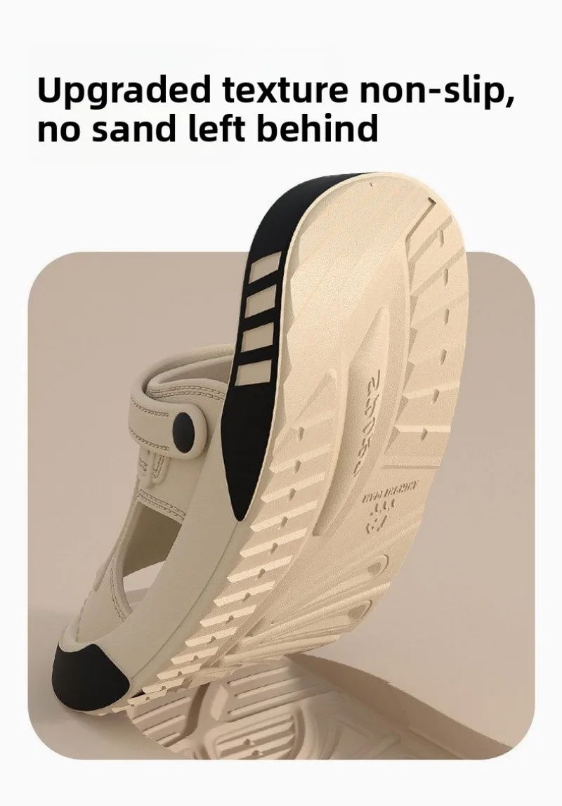 Herren-Slipper, Sommer-EVA-Sandalen mit weicher Sohle, für drinnen und draußen, zum Gehen, für den Strand, Flip-Flops, Herren-Hausschuhe – Detail 7