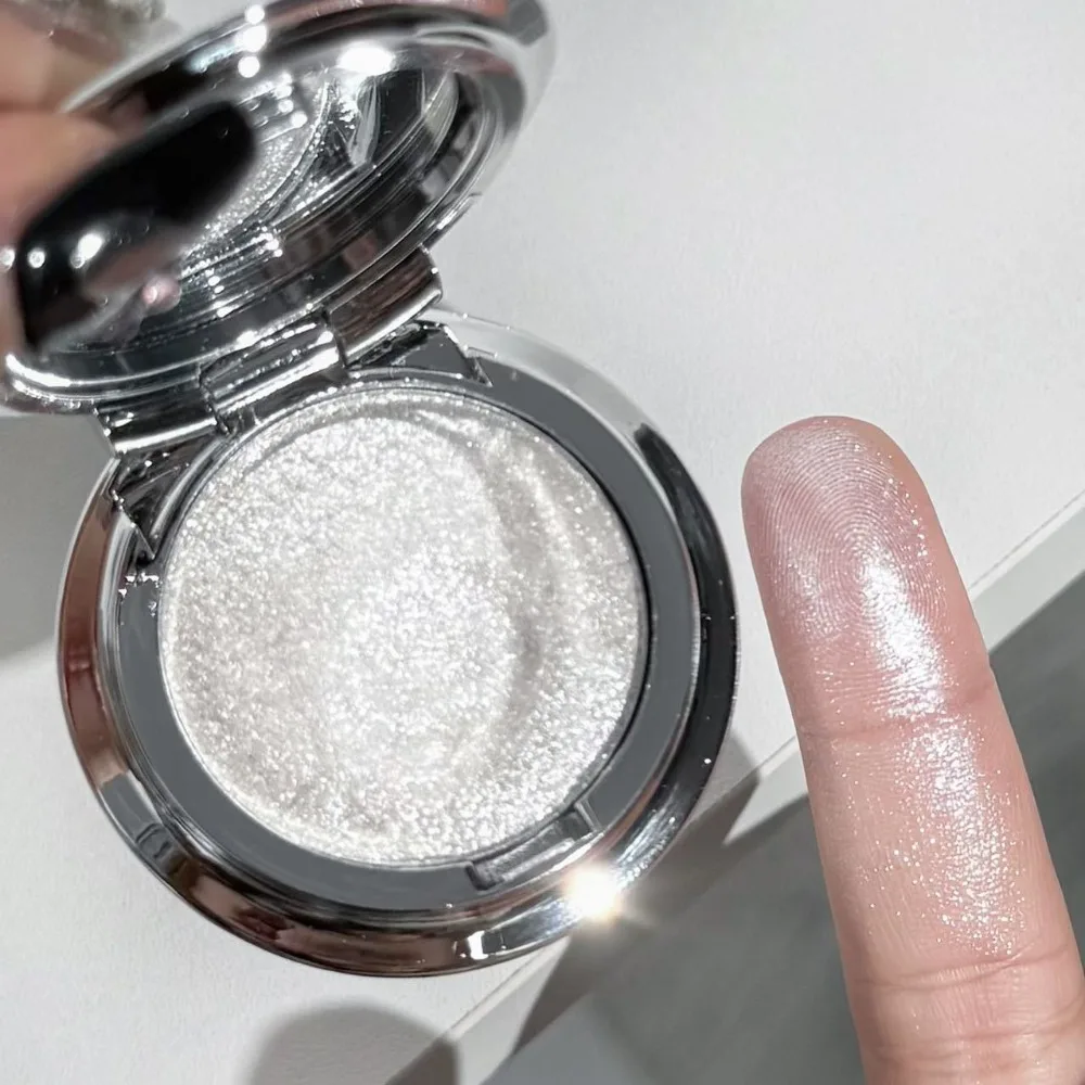 Glitter Shining Eyeshadow Palette Shiny Easy To Wear Monochrome High-gloss Paste Brighten Eye Makeup Highlighter Powder Cosmetic