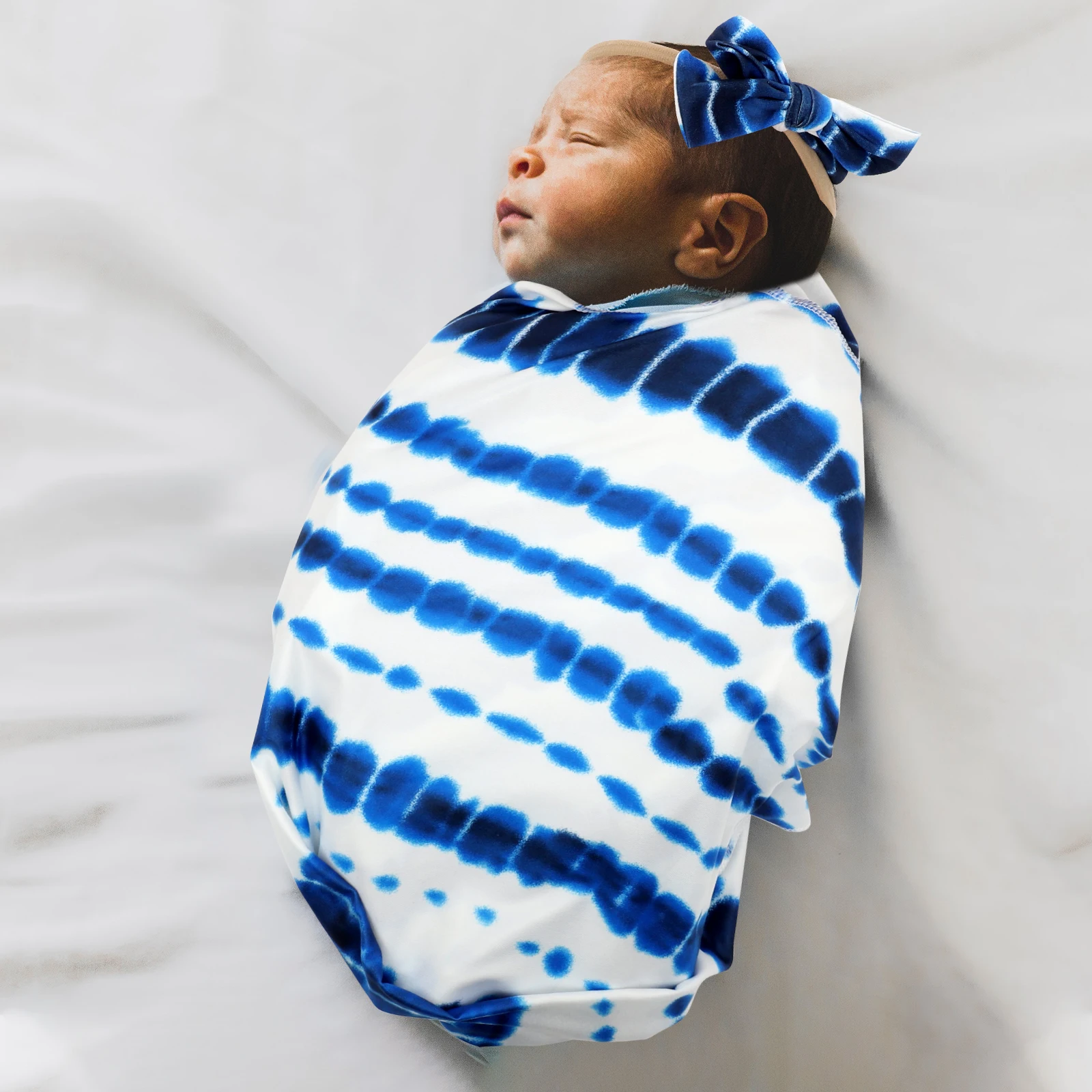 

Baby Wrap Headb Infant Swaddle Receiving Blanket Newborn Polyester Girl Swaddles Comfortable Stylish Swaddle Blanket Set Baby