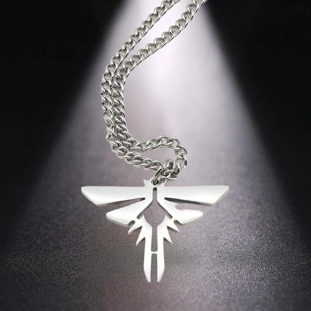 

The Last and Us Necklace Stainless Steel Water Proof Pendant Jewelry Classic Game Same Gifts for Cosplay Party
