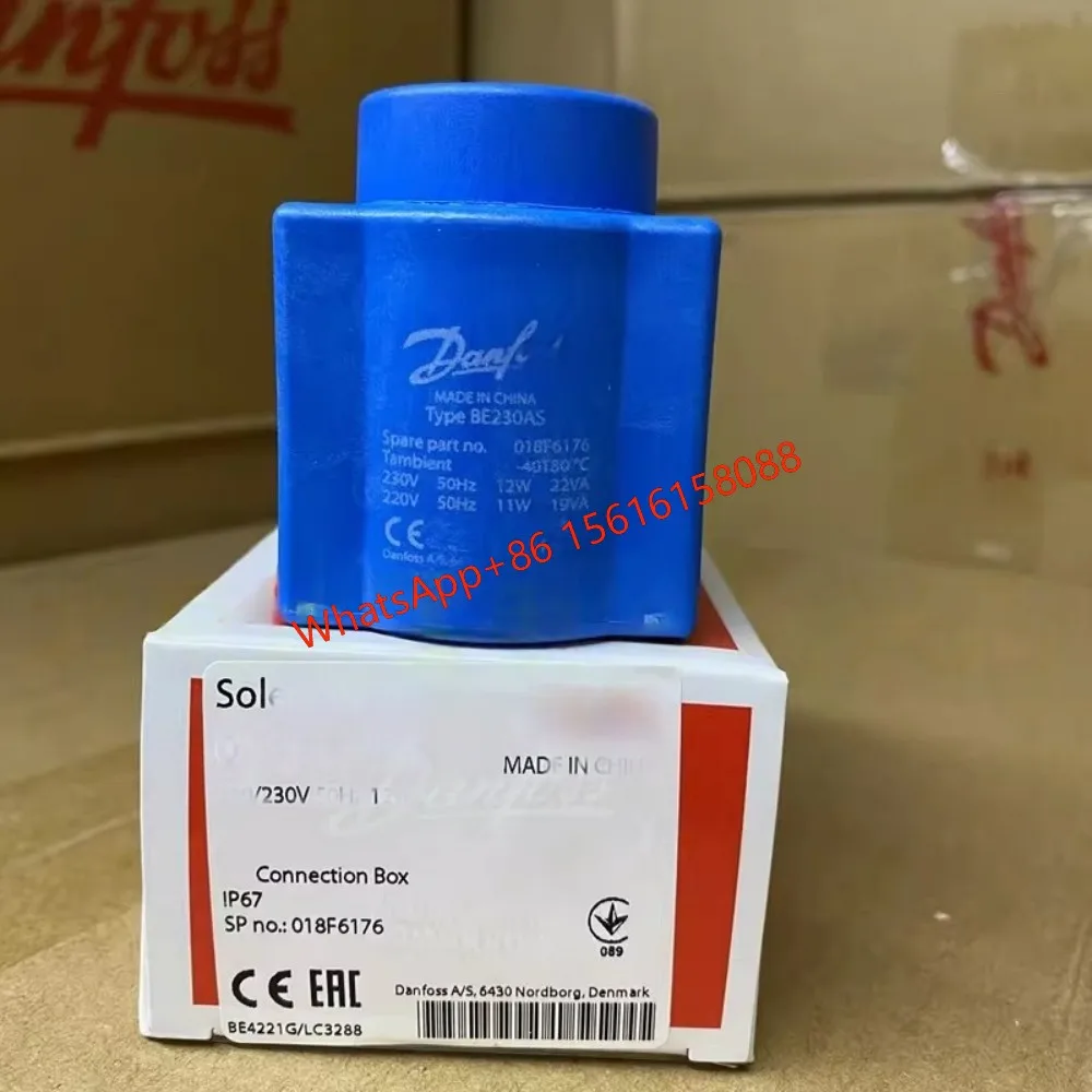 New Danfoss solenoid valve coils: 018F6703, 018F6178, 018F6856, 018F6857, 018F6861, 018F6851, 018F7397, 018F7363, 018F6801