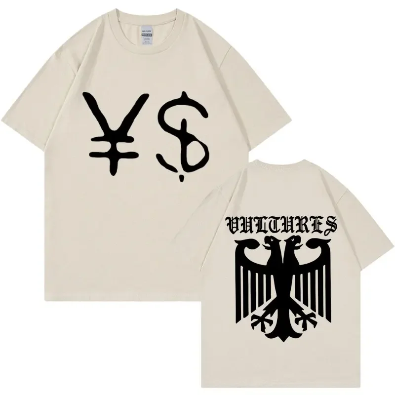 Kanye West Ye Ty Dolla Sign YS Vultures T Shirt Men's Women Vintage Hip Hop Rap T Shirts High Quality Cotton Fashion T-shirt Y2K image 6