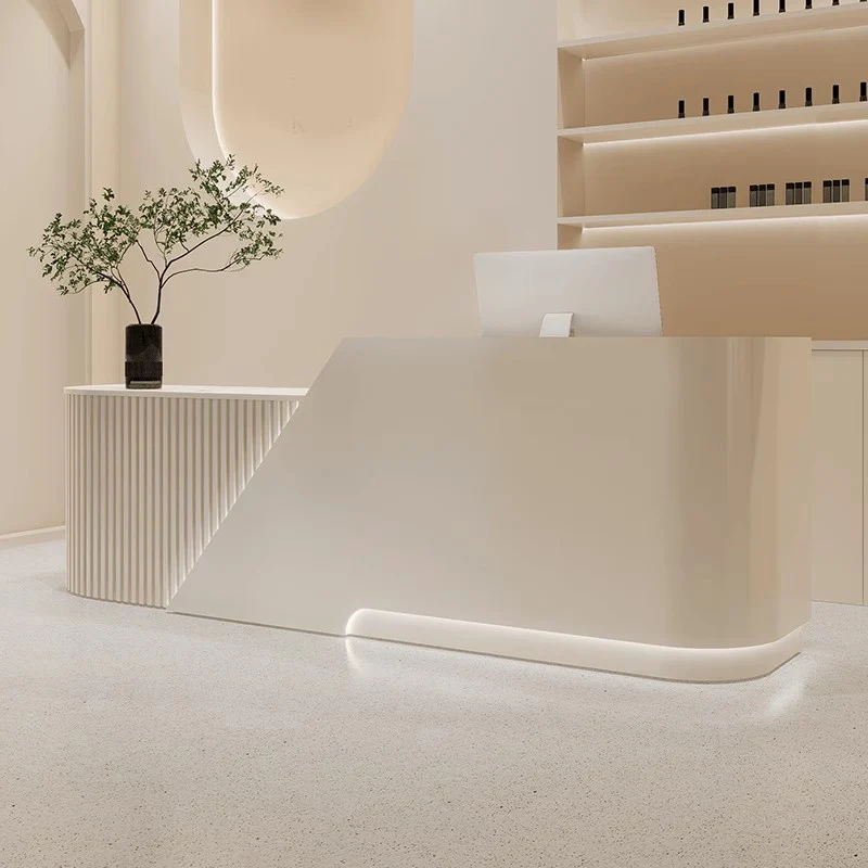 Luxury Unique Reception Desks Aesthetic Design Best Modern Reception Desks Minimalist Welcome Comptoire Accueil Trendy Furniture