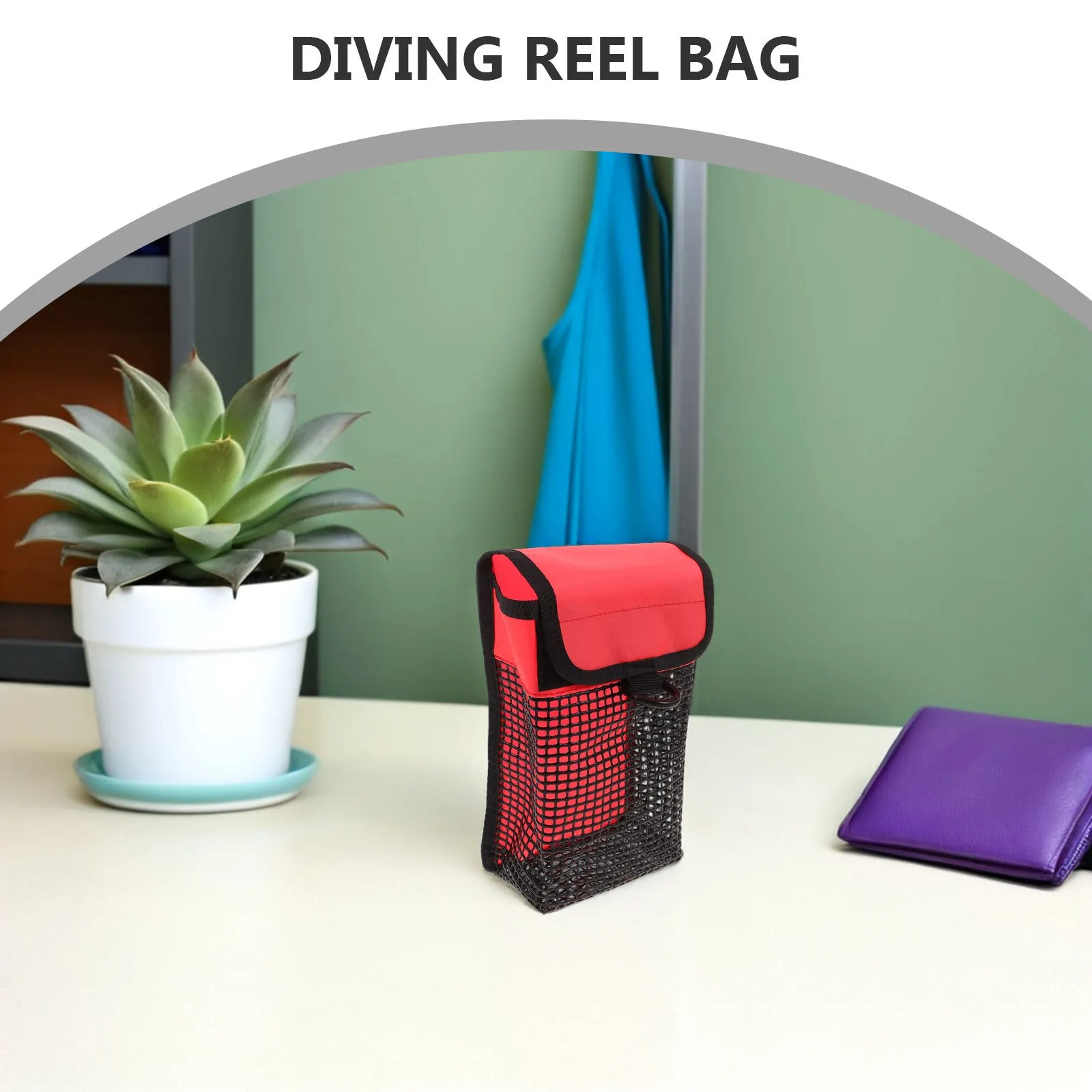 Scuba Diving Roll-Top Mesh Gear Bag Waterproof Organizer Pouch for Snorkeling Diving Equipment Regulator Storage