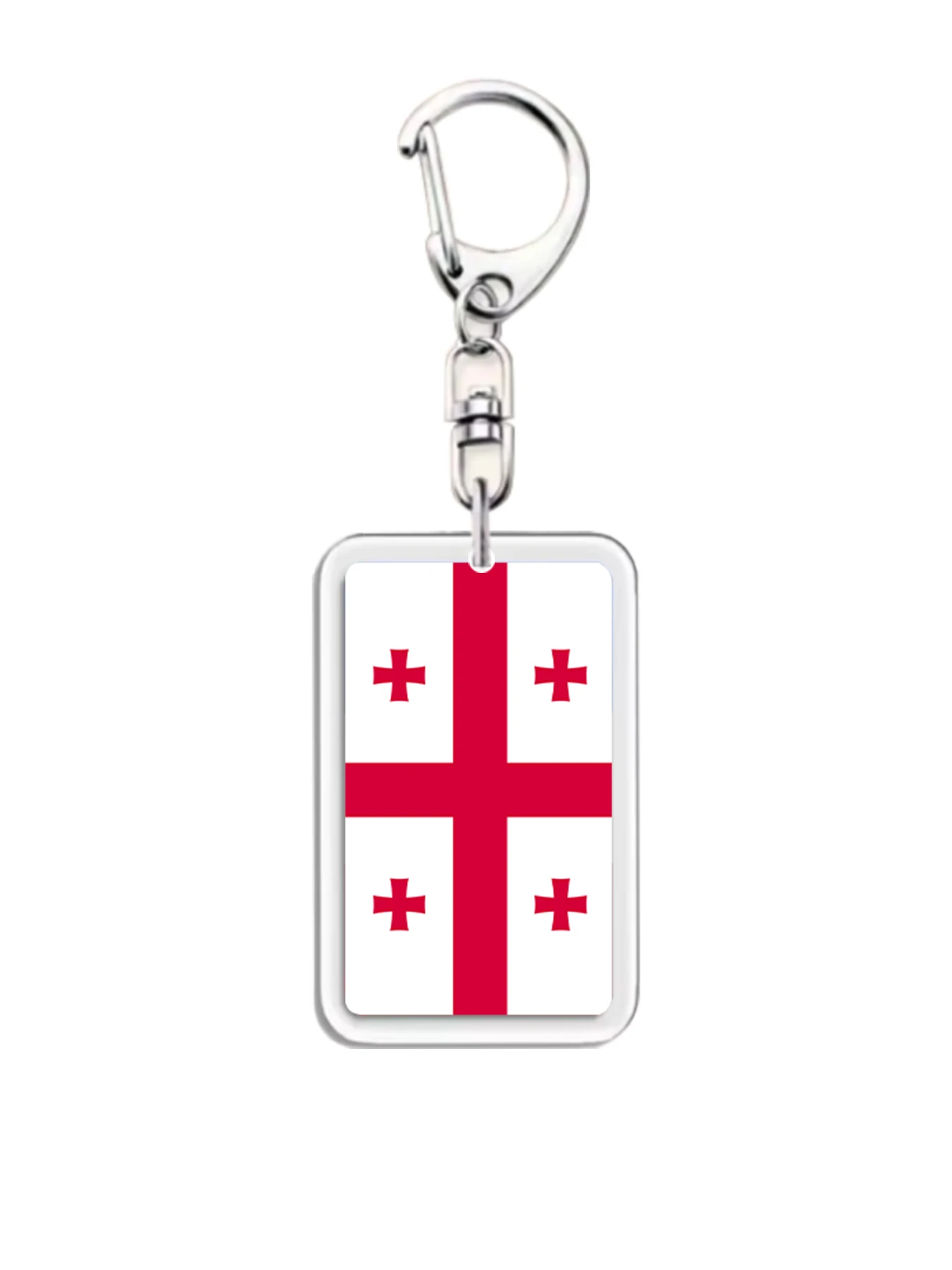 Llavero con bandera de Georgia, regalo creativo, llavero, bolso, mochila, decoración colgante
