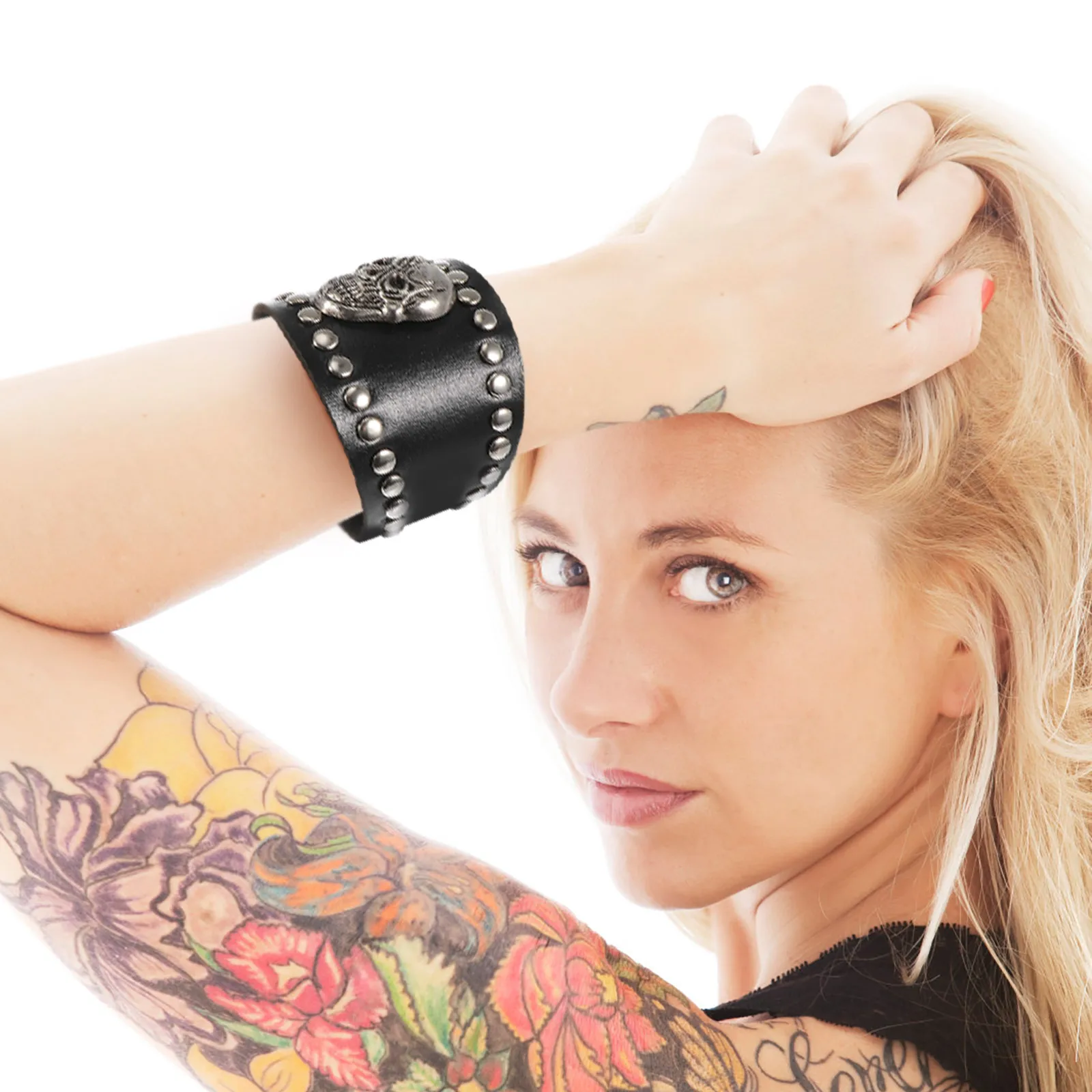 

Exquisite Punk Skull Bracelet Fashion Jewelry Adjustable Wrist Chain Accessories