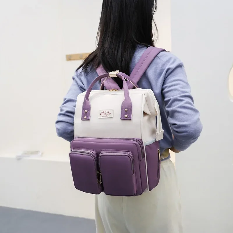 Multifunctional Large-capacity Mommy Bag for Outings Travel Backpack Waterproof Portable Mother and Baby Bag Women\'s Backpack