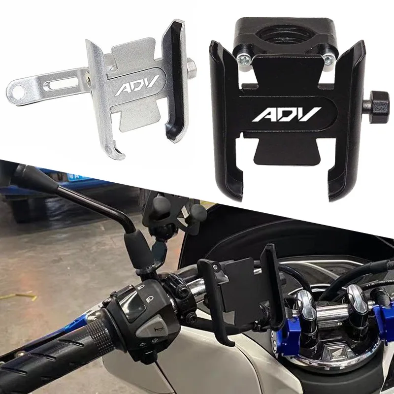 

For Honda ADV350 ADV 350 ADV150 2021 2022 2023 Motorcycle Aluminum Handlebar Rear Mirror Mobile Phone Bracket GPS Stand Holder