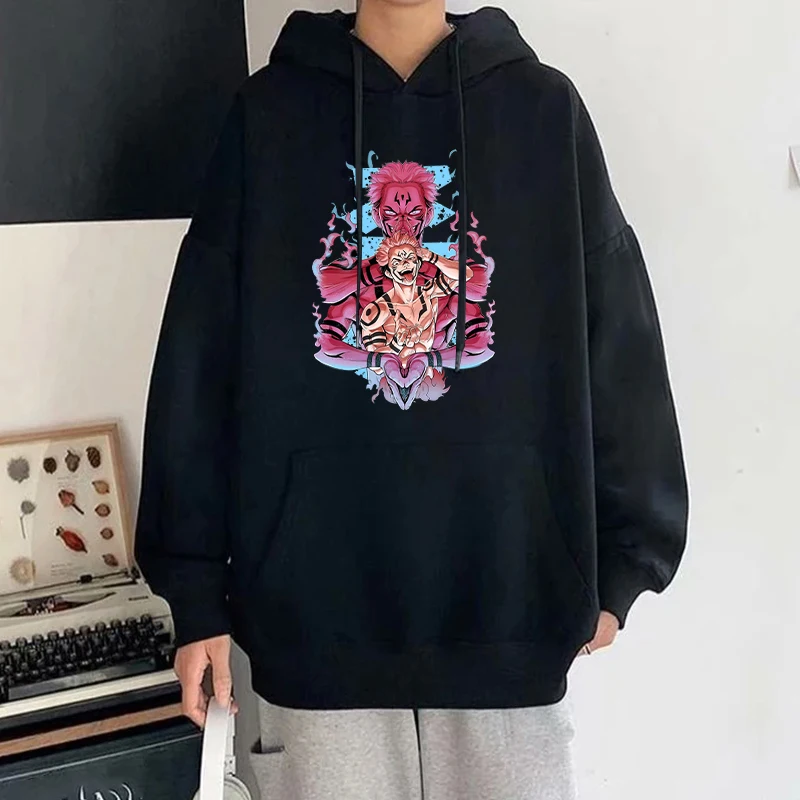 

Anime Ryomen Sukuna Printed Hoodies Unisex Autumn Winter Fashion Casual Long Sleeve Pullover Sweatshirts