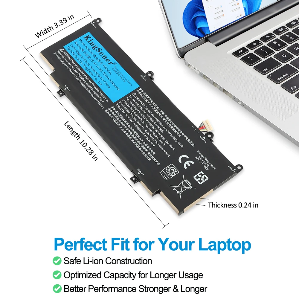 KingSener RR04XL L60373-005 Laptop Battery For HP Spectre X360 13-AW0900 13-AW0090CA 13-AW0003DX 13-AW0001LA 13-AW0001LM 60.76WH