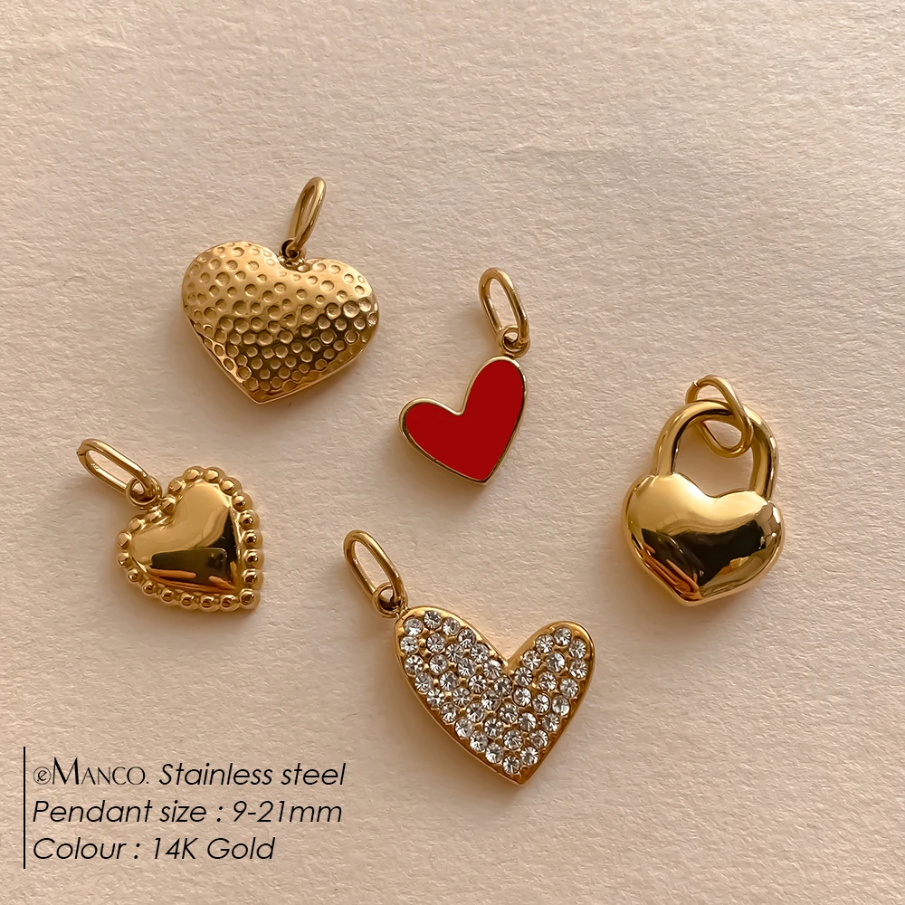 Bohemian Heart Charm for DIY Jewellery Making