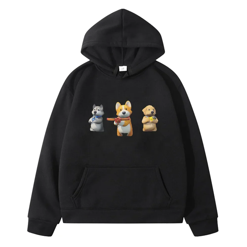 Party Animals Game Cartoon Hoodies Children Kawaii Graphic Print Sweatshirts Sudadera Boys and Girls Clothing Autumn Comfortable