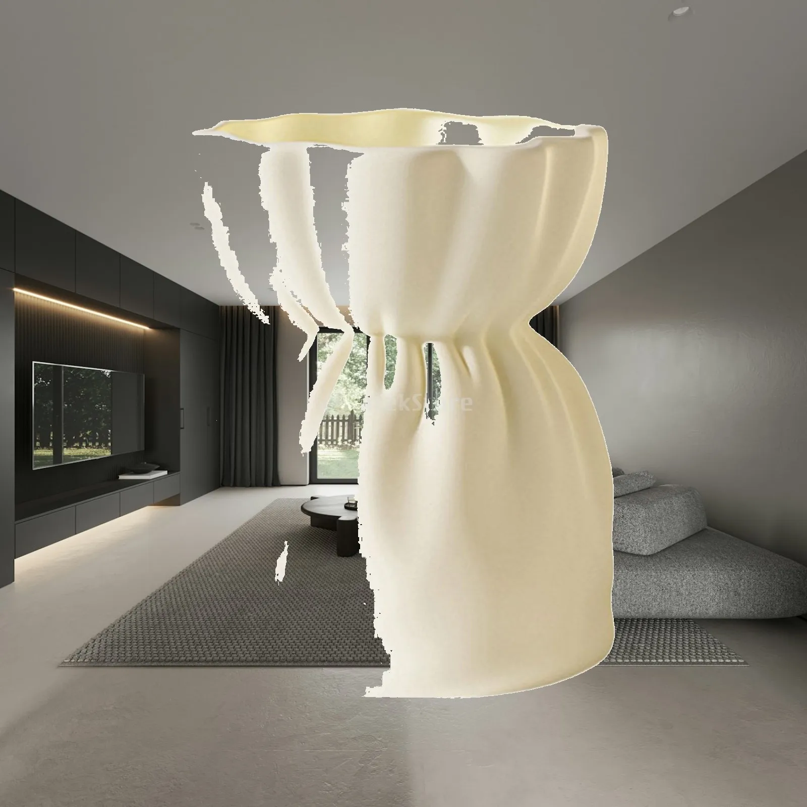 Decorative Flower Arrangement Vase Unique Collection Ornament for Home Office Dining Table Centerpiece
