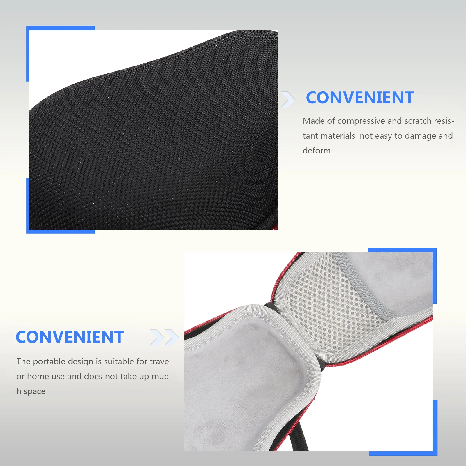 

Case Protective Portable Storage Organizer for Wireless Speaker Hard EVA Travel Carrying Shockproof Fleece Lining Semi