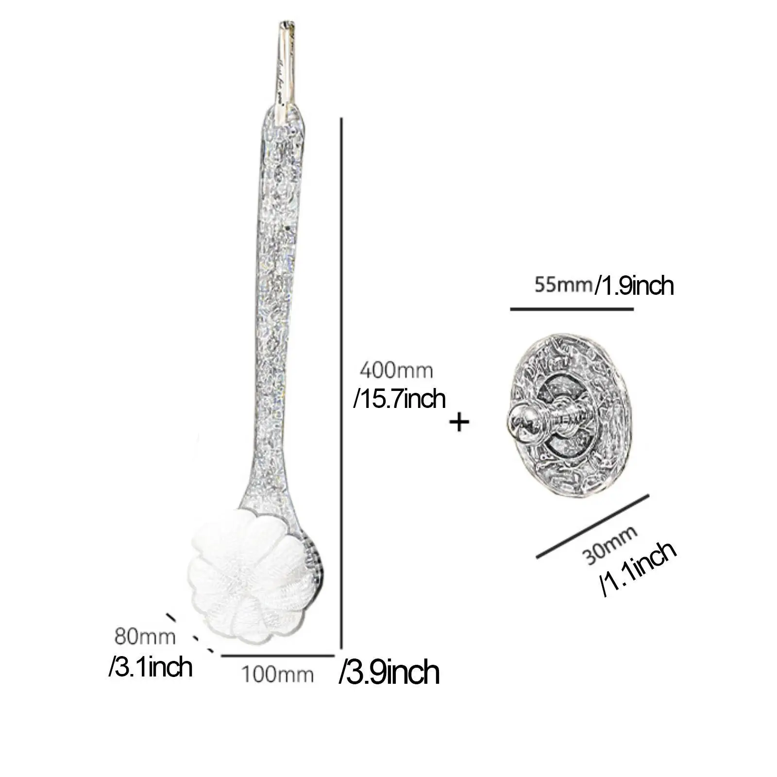Cepillo con forma de flor, fácil de usar, elimina la piel muerta, práctico cepillo de masaje ligero seco y húmedo, cerdas de masaje, cepillo corporal para baño