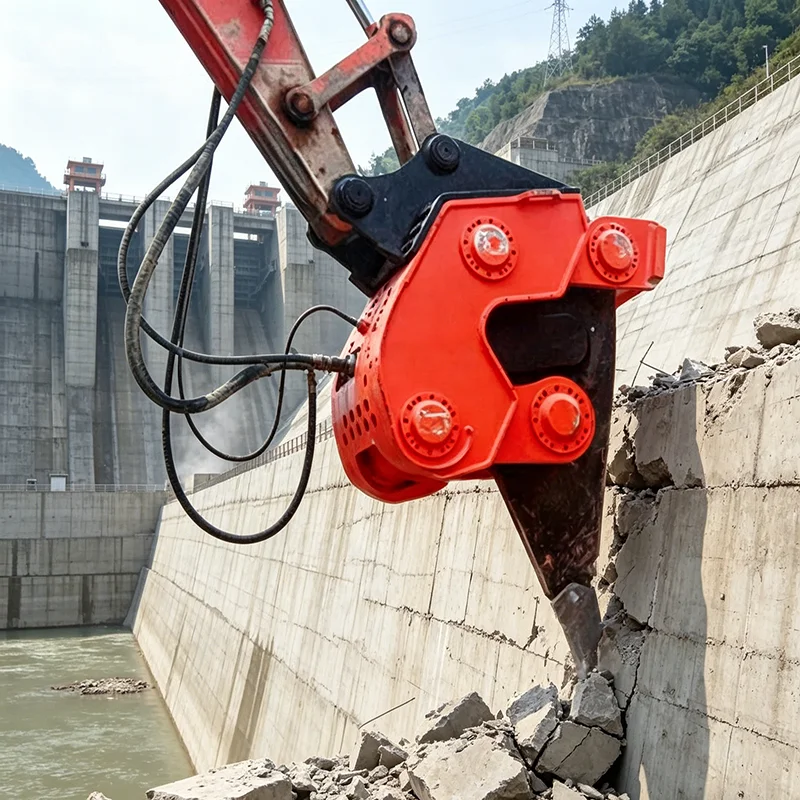 Customized Factory Price High Frequency Hydraulic Breaker For Excavator, Small Concrete Demolition Rock Breaking Hammer Tool