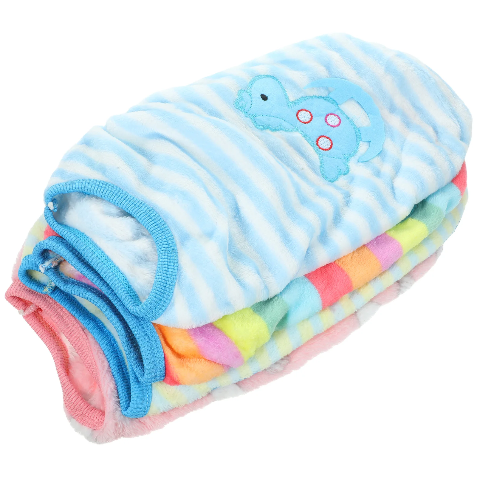 

4Pcs Pet Warm Vest Small Dog Clothes Flannel Autumn Winter Keeping Clothes Costume Outdoor Supplies Dog Vest Pet Supplies