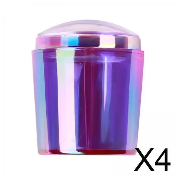 

4x Stampers, Jelly Head ,Decoration ,Silicone Holder Tool Polish Kit for Manicure DIY S ,Heimsalon, Professional Use