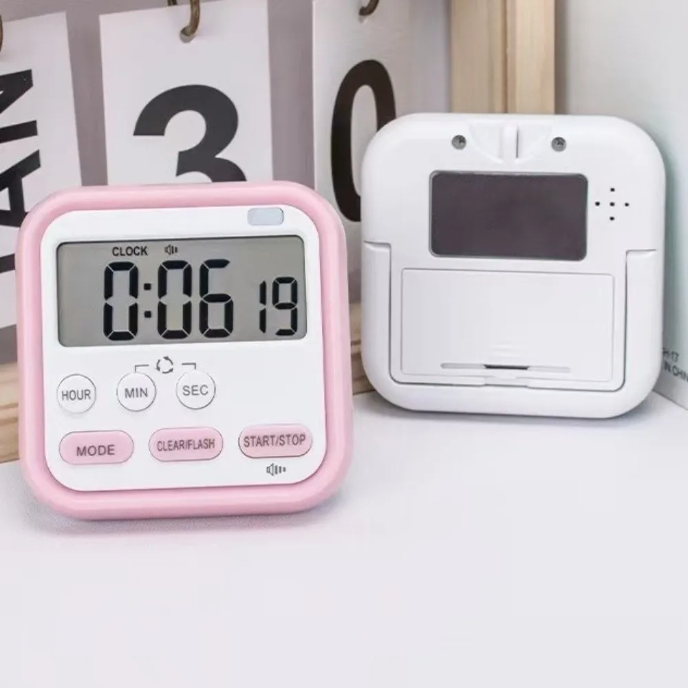 Digital Display Digital Kitchen Timer Loud Alarm Time Manager Cooking Timer Multifunctional Student Learning Count Down Clock