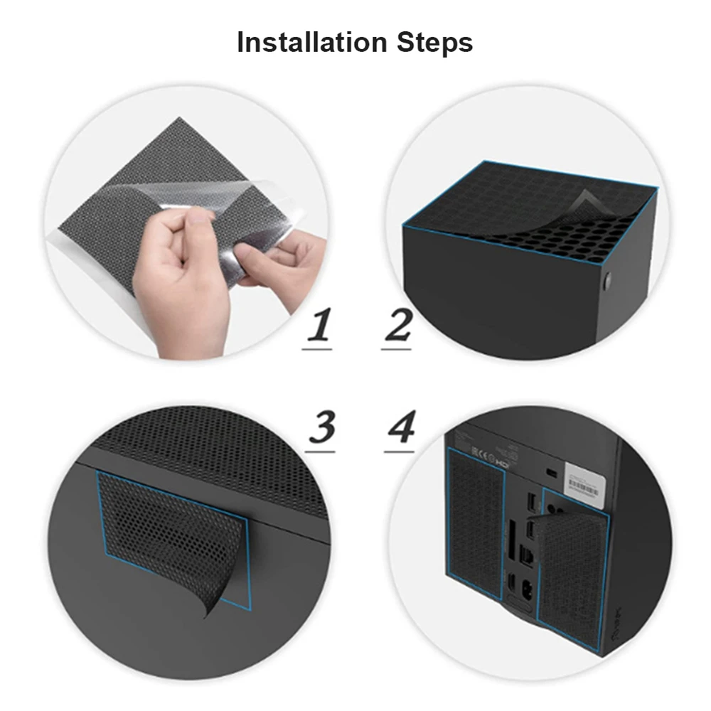Filter kipas pendingin Anti debu, aksesori Game Pelindung jaring jaring debu untuk konsol Game Xbox Series X tahan debu