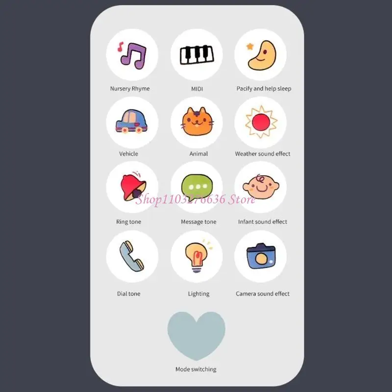 R6FD Điện Thoại Động Đồ Chơi Xếp Hình Điện Thoại Động Điện Thoại Cho Bé Đồ Chơi Phát Sáng Nắm Đồ Chơi Âm Nhạc