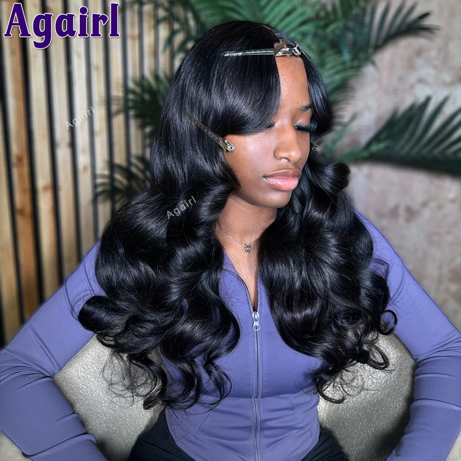 Highlight Blonde Brown 13x4 13x6 Lace Frontal Human Hair Wigs Transparent 6X4 Lace Closure Body Wave Wigs for Women Pre Plucked