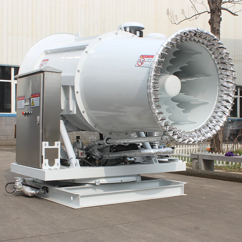 الرشاشات نظام الري الزراعي 120 متر ارتفاع ضغط المياه ضباب مدفع الغبار قمع آلة مدفع الضباب