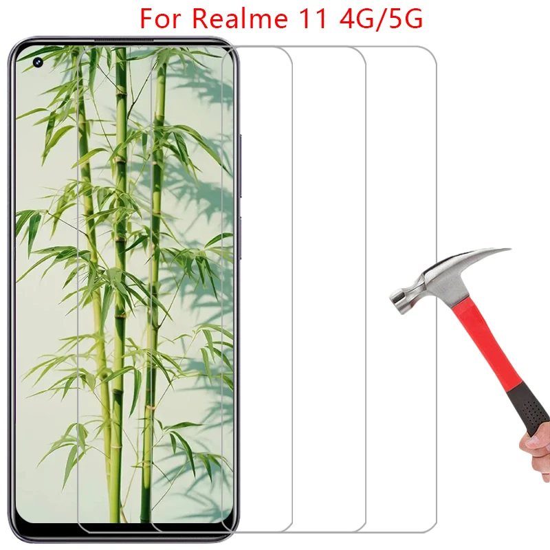 حافظة هاتف لهاتف Realme 11 4g 5g من الزجاج المقسى على Realme11 4 5 g 114g 115g الغطاء الخلفي 360 Realmi Real me Real relme reame ralme #1